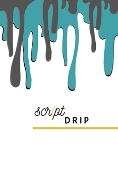 Paperback Script Drip: (White Blank Lined Journal) Book
