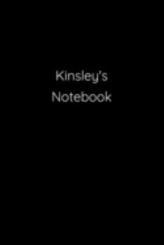 Paperback Kinsley's Notebook: Notebook / Journal / Diary - 6 x 9 inches (15,24 x 22,86 cm), 150 pages. Book