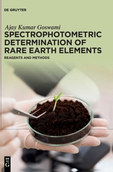 Hardcover Spectrophotometric Determination of Rare Earth Elements Book