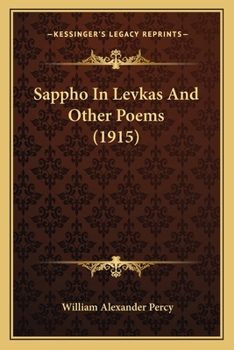 Paperback Sappho In Levkas And Other Poems (1915) Book