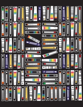 VHS Cassette Tape Notebook: Cute Lined Notebook