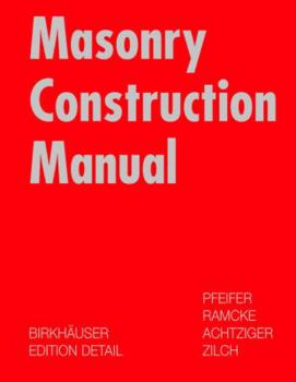 Hardcover Masonry Construction Manual Book
