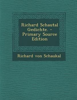Paperback Richard Schautal Gedichte. [German] Book