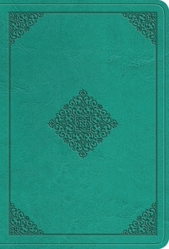 Imitation Leather ESV Value Large Print Compact Bible (Trutone, Teal, Ornament Design) [Large Print] Book