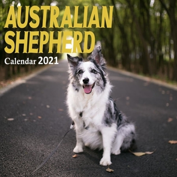 Paperback Australian Shepherd Calendar 2021: 12 Month Calendar 2021, Office Wall Calendar, Australian Shepherd Dog Calendar, Dog Lover Gift, Australian Shepherd Book