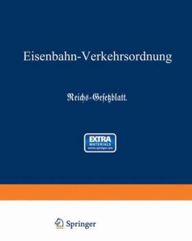 Paperback Eisenbahn-Verkehrsordnung [German] Book