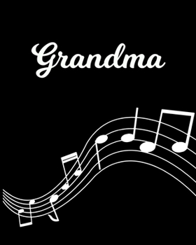 Grandma: Sheet Music Note Manuscript Notebook Paper | Personalized Custom First Name Initial G | Musician Composer Instrument Composition Book | 12 ... Guide | Create Compose & Write Creative Songs