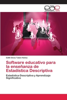 Paperback Software educativo para la enseñanza de Estadística Descriptiva [Spanish] Book
