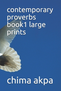Paperback contemporary proverbs book1 large prints Book