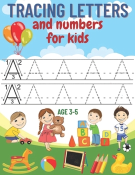 Paperback tracing letters and numbers for kids age 3-5: A complete educational notebook to learn to write creatively and fun, learn to write letters and numbers Book