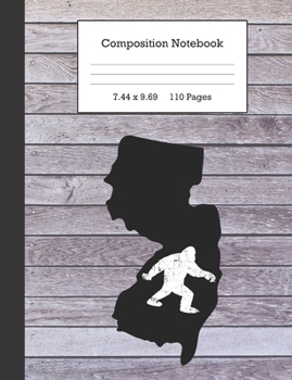 Paperback Composition Notebook: Bigfoot and New Jersey Journal Book