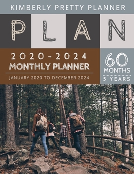 Paperback Monthly Planner 5 year: get shitdone book 2020-2024 Monthly Planner Calendar - internet login and password - 5 Year Goal Planner - Five Year L Book