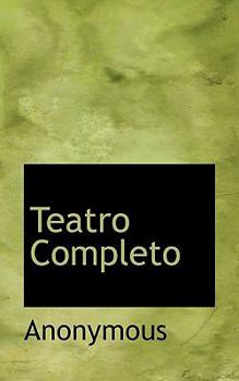 Paperback Teatro Completo [Spanish] Book