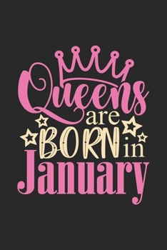 Paperback Queens are born in january: January Birthday Line Journal Book