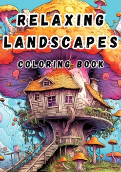 Paperback Malbuch mit phantastischen Landschaften: 52 Ausmalbilder [German] Book