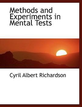 Paperback Methods and Experiments in Mental Tests Book