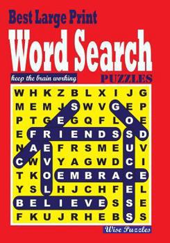 Paperback Best Large Print Word Search Puzzles [Large Print] Book