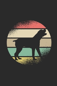 Rottweiler Retro: Rottweiler Dogs Notebook, Graph Paper (6" x 9" - 120 pages) ~ Animal Themed Notebook for Daily Journal, Diary, and Gift