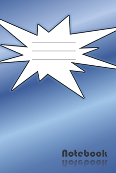 Paperback Notebook: Gradient Blue Cover Full-Page Lined Paperback Book