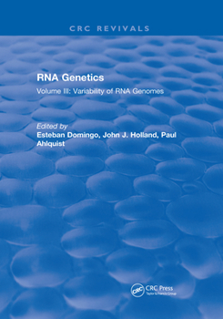 Paperback RNA Genetics: Volume III: Variability of RNA Genomes Book