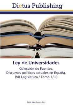 Paperback Ley de Universidades [Spanish] Book