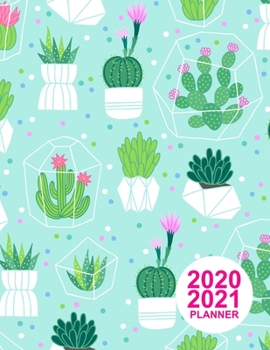 Paperback 2020 2021 Planner: Nifty Colorful Design Book, 8.5" x 11" Two Year 2020-2021 Calendar Planner, Monthly Schedule Organizer (24 Months Acti Book