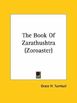 Paperback The Book Of Zarathushtra (Zoroaster) Book