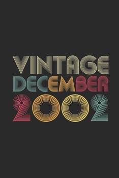 Paperback Vintage December 2002: Graph Ruled Notebook - Journal for 17 years old Birthday Gift Idea Book