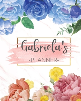 Gabriela's Planner: Monthly Planner 3 Years January - December 2020-2022 | Monthly View | Calendar Views Floral Cover - Sunday start