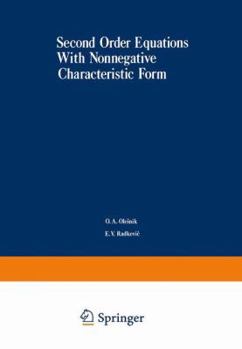 Hardcover Second-Order Equations With Nonnegative Characteristic Form Book
