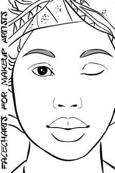 Paperback Facecharts for Makeup Artists: Sheena Book