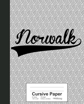 Paperback Cursive Paper: NORWALK Notebook Book