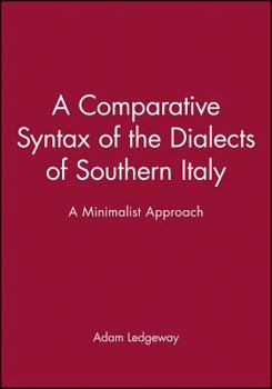 Paperback Comparative Syntax of the Dial Book