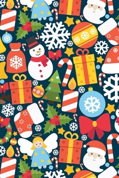 Merry Christmas Cute Reindeer Snowflakes Gifts Presents Stocking Notebook: Celebrating the holiday spirit while being organized!