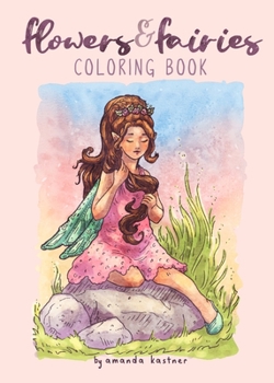 Paperback Flowers & Fairies: A Coloring Book