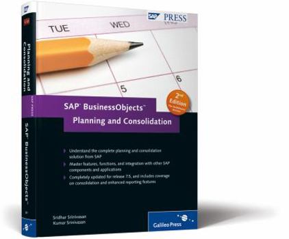 Hardcover Sap Businessobjects Planning and Consolidation Book