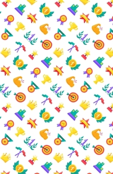 Lined Notebook A5 Size 110 Pages: Funny Ruled Journal. Cute Sport Player Coach Winner Award Trophy Ornament 049 Unique Student Teacher Blank ... Planner Great For Home School Office Writing