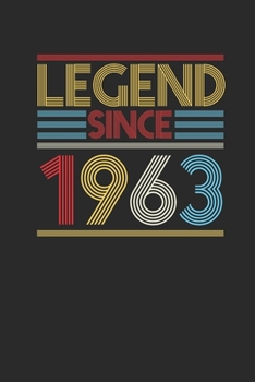 Paperback Legend Since 1963: Graph Paper Notebook (6" x 9" - 120 pages) Birthday Themed Notebook for Daily Journal, Diary, and Gift Book