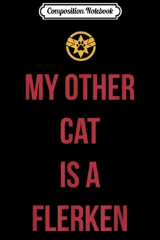 Paperback Composition Notebook: Captain Marvel My Other Cat Is A Flerken Bold Logo Journal/Notebook Blank Lined Ruled 6x9 100 Pages Book