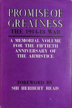 Hardcover Promise of greatness: The war of 1914-1918; Book