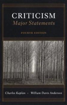 Paperback Criticism: Major Statements Book