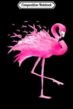 Composition Notebook: Flamingo Pink Ribbon Breast cancer Awareness Gif Journal/Notebook Blank Lined Ruled 6x9 100 Pages