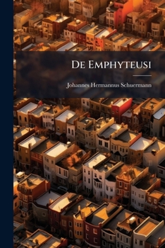 Paperback De Emphyteusi Book