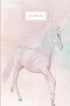 Paperback Journal: Unicorn Dot Grid Journal Gift Notebook, Dotted Grid Bullet Notebook, Pink Unicorn 6x9 Notebook Book