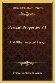 Paperback Peasant Properties V1: And Other Selected Essays Book