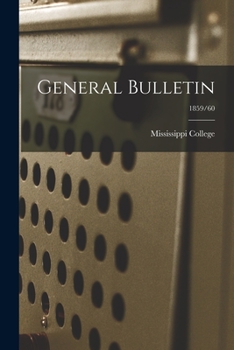 Paperback General Bulletin; 1859/60 Book