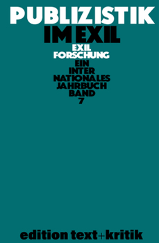 Paperback Publizistik Im Exil Und Andere Themen [German] Book