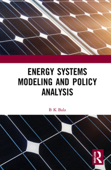 Hardcover Energy Systems Modeling and Policy Analysis Book