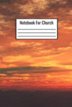 Paperback Notebook For Church: Church Notes Notebook For Teens Kids Adults Couples To Write Down Notes About Church Book