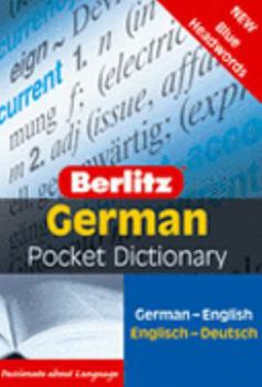 Paperback German Berlitz Pocket Dictionary (English and German Edition) Book